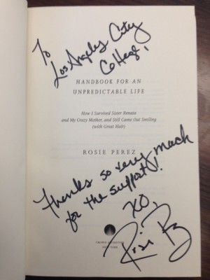 Rosie's Signed Autobiography to LACC